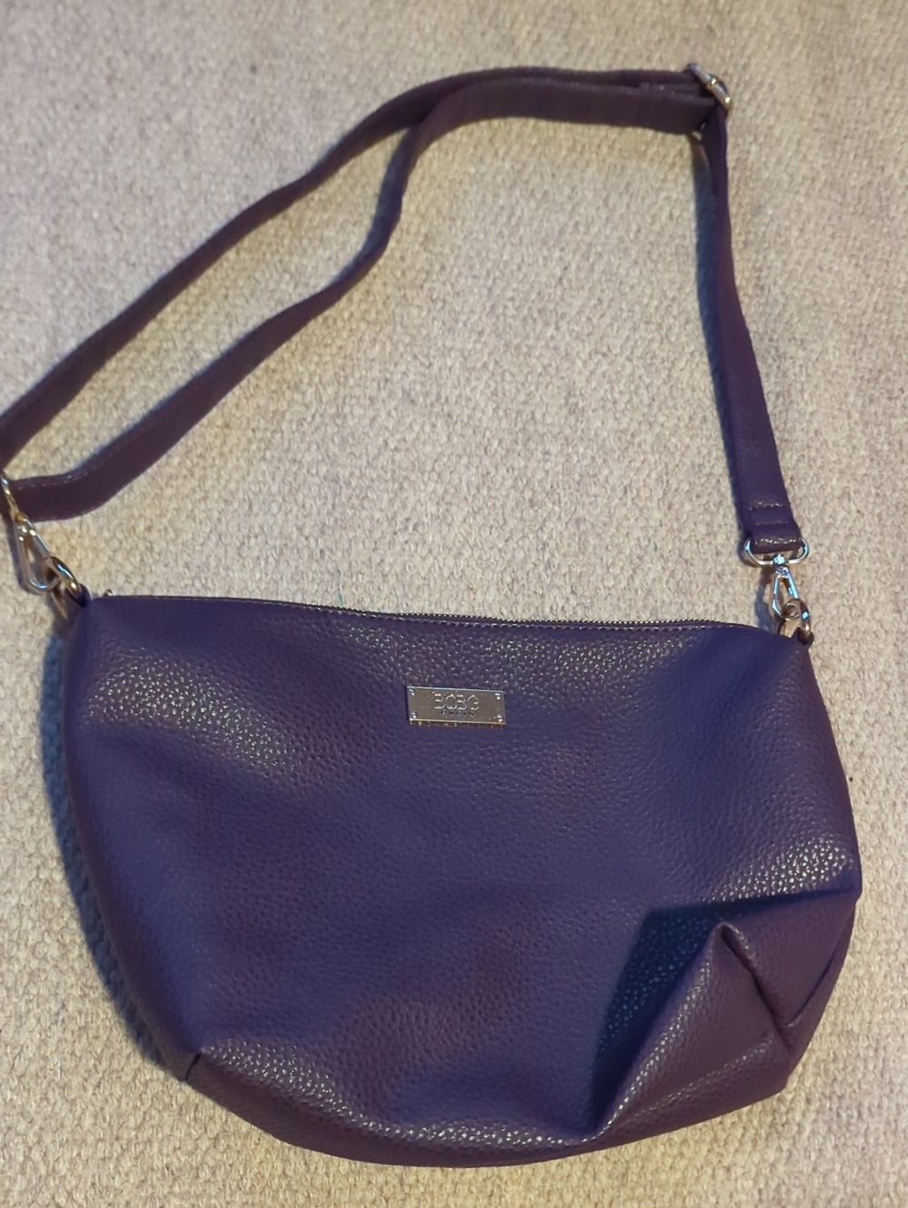 Women's BCBG Paris Vegan Leather Purple Should Bag